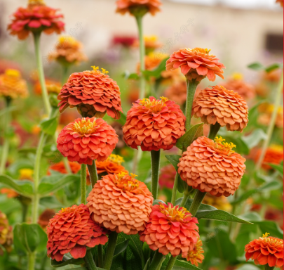 Zinnia Orange NZE49 Flower Seeds